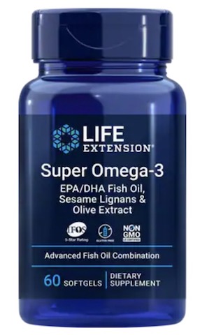Image of Super Omega-3 EPA/DHA with Sesame Lignans & Olive Extract (60 softgels)