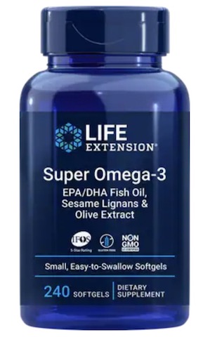 Image of Super Omega-3 EPA/DHA with Sesame Lignans & Olive Extract (EASY TO SWALLOW)