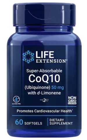 Image of Super-Absorbable CoQ10 (Ubiquinone) with d-Limonene 50 mg