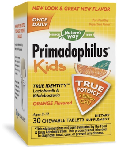 Image of Primadophilus KIDS Probiotic 3 Billion Chewable Orange