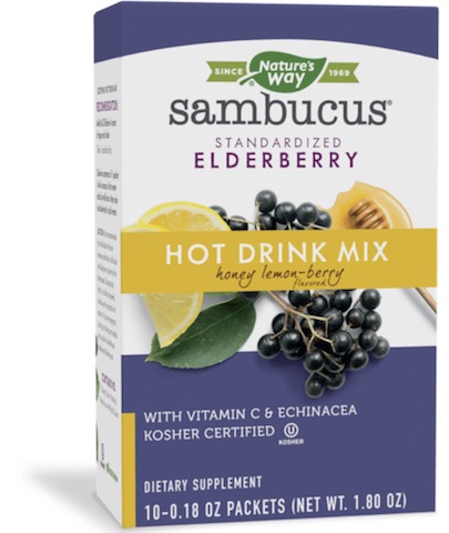 Image of Sambucus Hot Drink Mix Powder Honey Lemon-Berry