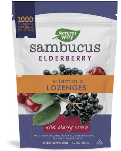 Image of Sambucus Vitamin C Lozenges Wild Cherry