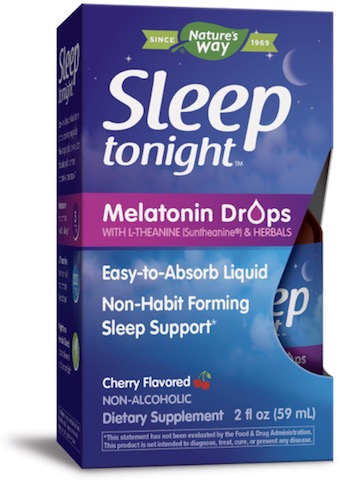 Image of Sleep Tonight Melatonin Drops 5 mg Cherry