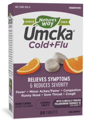 Image of Umcka Cold+Flu Chewable Orange