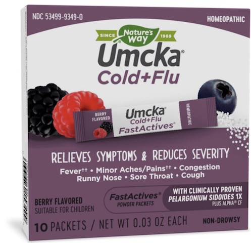 Image of Umcka Cold+Flu FastActives Powder Berry