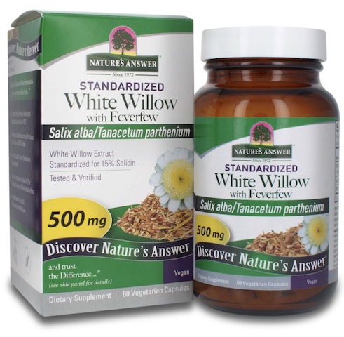 Image of White Willow with Feverfew Standardized 300/200 mg