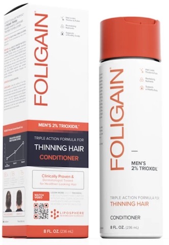 Image of FOLIGAIN Men's Conditioner Triple Action Formula for Thinning Hair