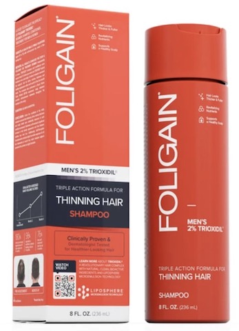 Image of FOLIGAIN Men's Shampoo Triple Action Formula for Thinning Hair