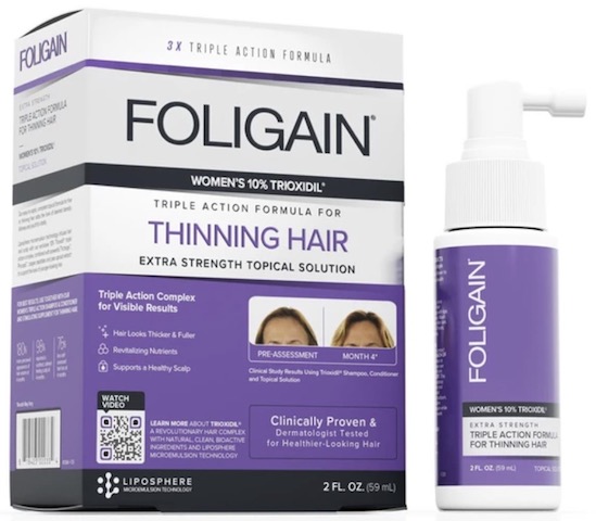 Image of FOLIGAIN Women's Triple Action Formula for Thinning Hair