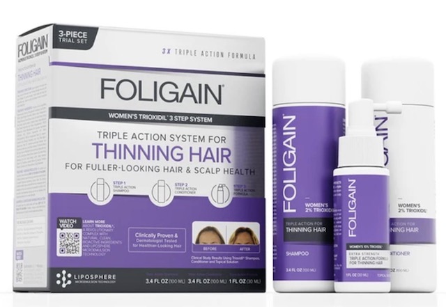 Image of FOLIGAIN Women's Triple Action System for Thinning Hair