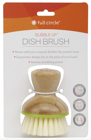 Image of BUBBLE UP Dish Brush Bamboo Green