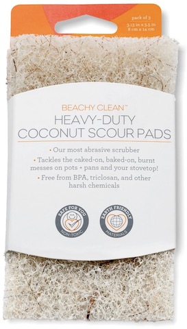 Image of BEACHY CLEAN Heavy-Duty Coconut Scour Pads
