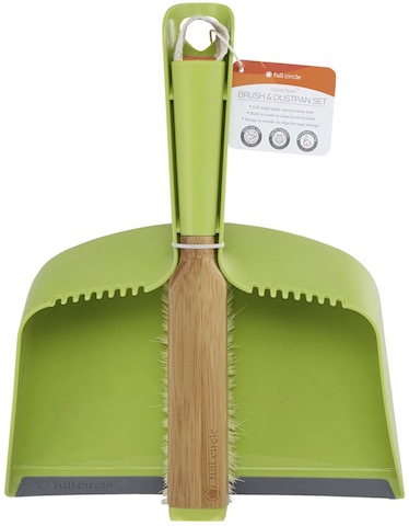 Image of CLEAN TEAM Brush & Dustpan Set Green