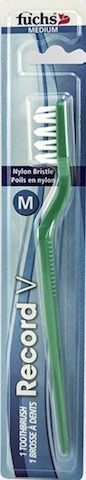 Image of Toothbrush Record V Nylon Bristles Medium (color may vary)