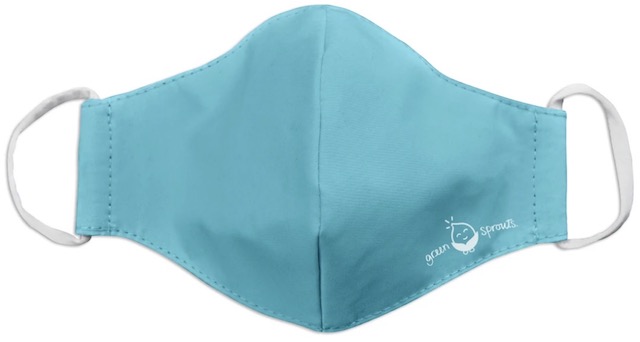 Image of Reusable Mask Youth/Adult Small Aqua Blue