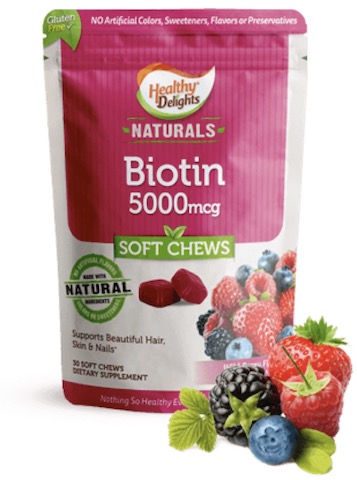 Image of Biotin 5000 mcg Soft Chews Wild Berry
