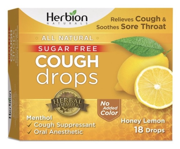 Image of Cough Drops Blister Pack Sugar Free Honey Lemon