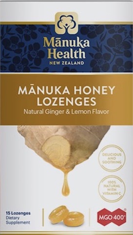Image of Manuka Honey Lozenges Ginger & Lemon