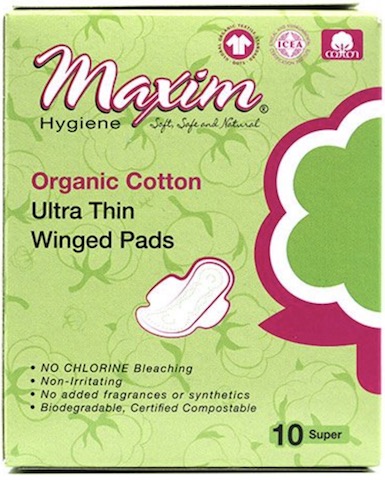 Image of Pads Winged Organic Cotton Ultra Thin Super