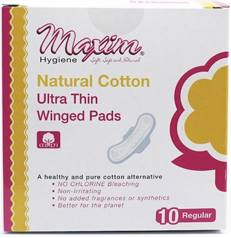 Image of Pads Winged Natural Cotton Ultra Thin Regular