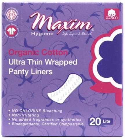 Image of Panty Liners Organic Cotton Ultra Thin Wrapped Lite