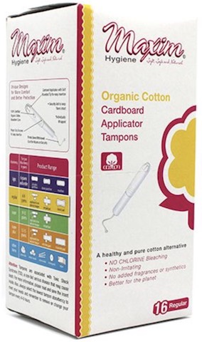 Image of Tampons Organic Cotton Carboard Applicator Regular