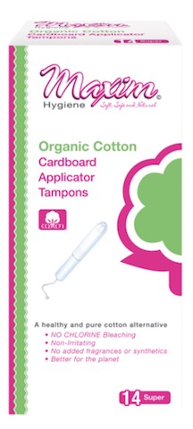 Image of Tampons Organic Cotton Carboard Applicator Super