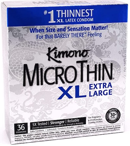 Image of Kimono Latex Condom  MicroThin Extra Large