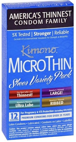 Image of Kimono Latex Condom MicroThin Variety Pack