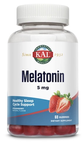 Image of Melatonin 5 mg Gummies (2.5 mg each) Strawberry