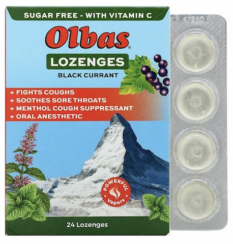 Image of Olbas Lozenges Black Currant Sugar-Free