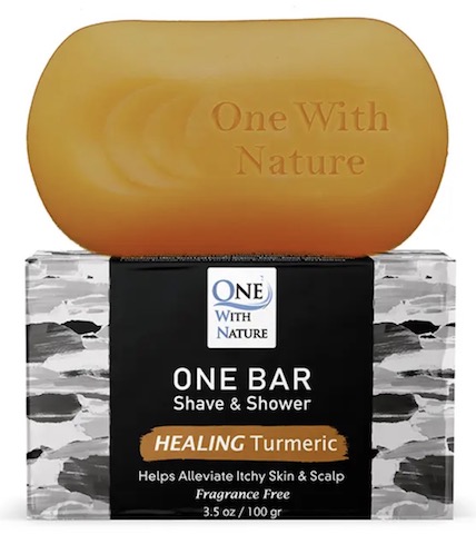 Image of One Bar Shave & Shower Soap Healing Turmeric Fragrance Free