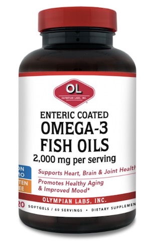 Image of Omega-3 Fish Oil 2000 mg (1000 mg each Softgel) Enteric Coated