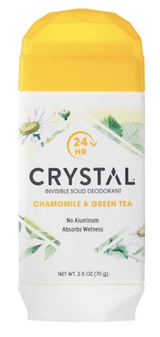 Image of Crystal Mineral Deodorant Stone Solid Stick Chamomile & Green Tea