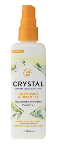 Image of Crystal Mineral Deodorant Spray Chamomile & Green Tea