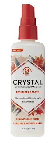 Image of Crystal Mineral Deodorant Body Spray Pomegranate