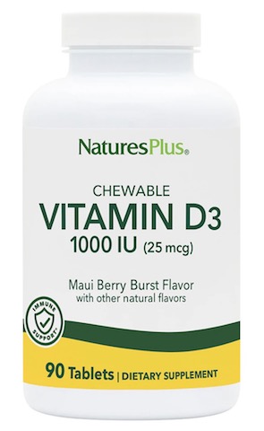 Image of Vitamin D3 1000 IU (25 mcg) Chewable Maui Berry Burst