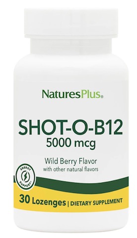 Image of Shot-O-B12 5000 mcg Lozenges Wild Berry