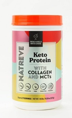 Image of Keto Protein With Collagen & MCTs, French Vanilla