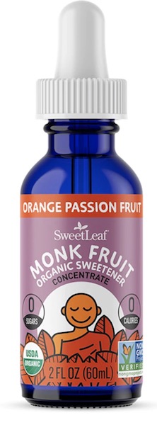 Image of SweetLeaf Monk Fruit Liquid Organic Orange Passion Fruit