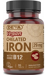 Image of Vegan Chelated Iron 29 mg with B12