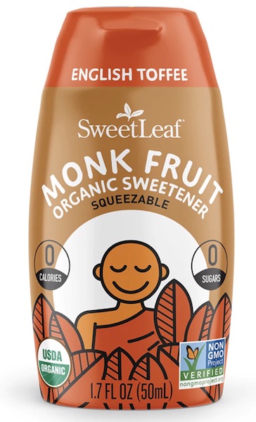 Image of SweetLeaf Monk Fruit Liquid Organic English Toffee