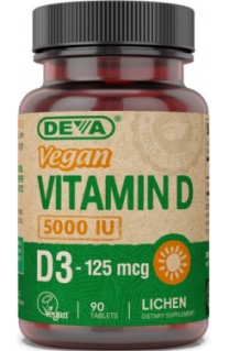 Image of Vegan Vitamin D3 125 mcg (5000 IU)