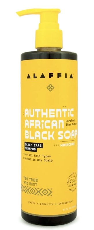 Image of Authentic African Black Soap Scalp Care Shampoo Tea Tree & Mint