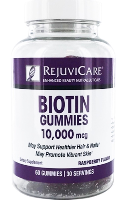 Image of Biotin Gummies 10,000 mcg (5 mg per Gummy) Raspberry