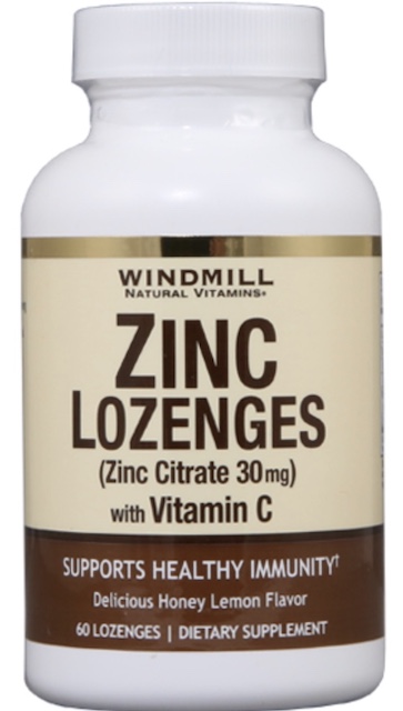 Image of Zinc Lozenges with Vitamin C 30/100 mg Honey Lemon