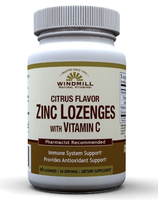 Image of Zinc Lozenges with Vitamin C 15/30 mg Citrus