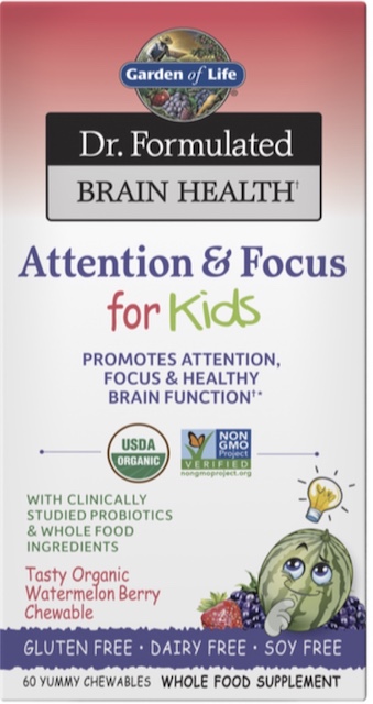 Image of Dr. Formulated Brain Health Attention & Focus for Kids Watermelon Berry