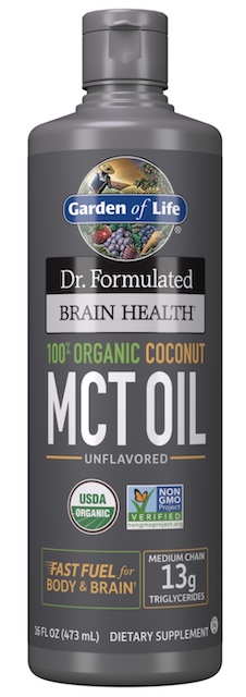 Image of Dr. Formulated Brain Health 100% Organic MCT Oil