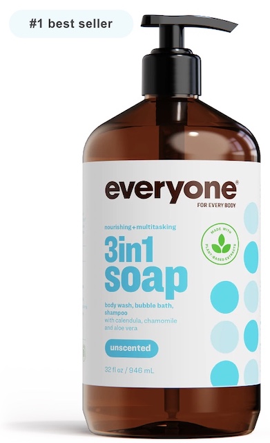 Image of Everyone 3 in 1 Soap Liquid Unscented